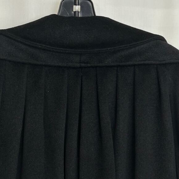 Vintage Union Made H. Liebes San Francisco Black French Wool Swing Coat - Picture 9 of 16